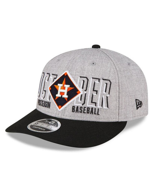Men's Gray Houston Astros 2023 Division Series Winner Locker Room Low Profile 9FIFTY Snapback Hat