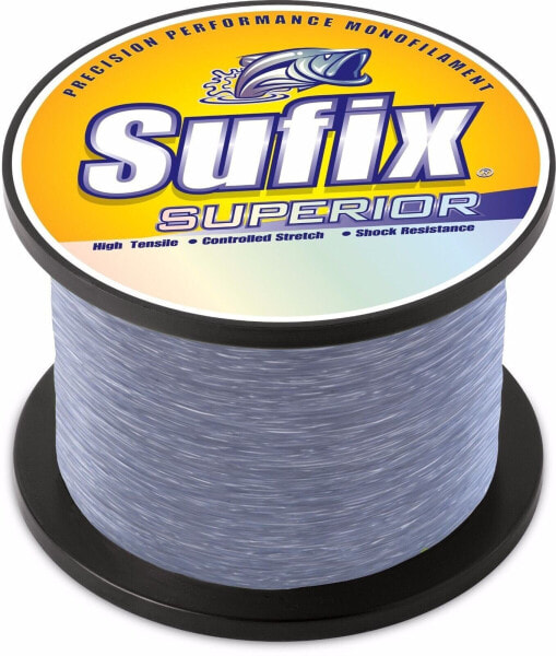 Sufix Superior 1-Pound Spool Size Fishing Line (Smoke Blue, 25-Pound)