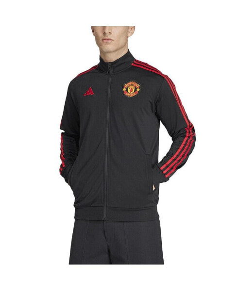 Men's Black Manchester United DNA Full-Zip Track Top