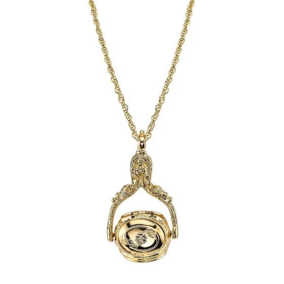 2028 gold-Tone 3-Sided Spinner Locket Necklace 30"