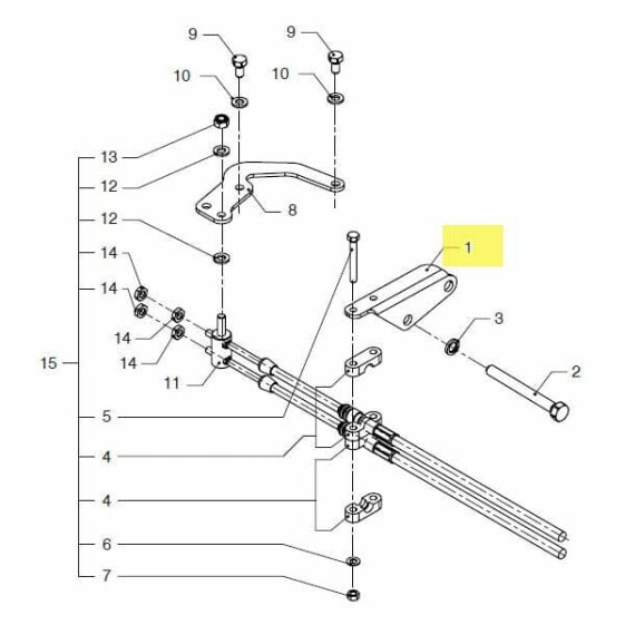 VETUS D2009 Trottle Support