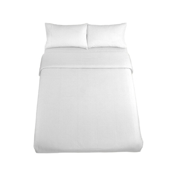Комплект постельного белья для одеяла Alexandra House Living Qutun Белый King size 4 Предмета