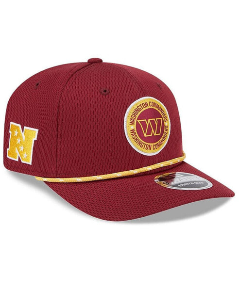 Men's Burgundy Washington Commanders 2024 Sideline 9SEVENTY Stretch-Snap Hat