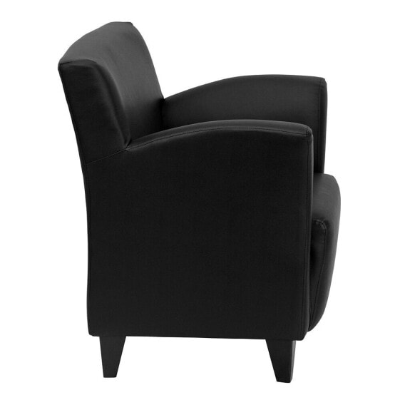 Hercules Roman Series Black Leather Lounge Chair