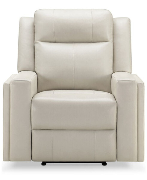 Rhodes 37.5" Top-Grain Leather Manual Recliner