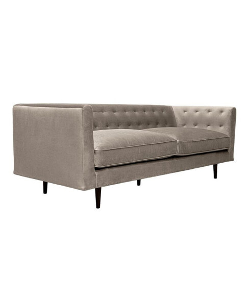 Annabelle 80" Velvet with Wood Legs Sofa