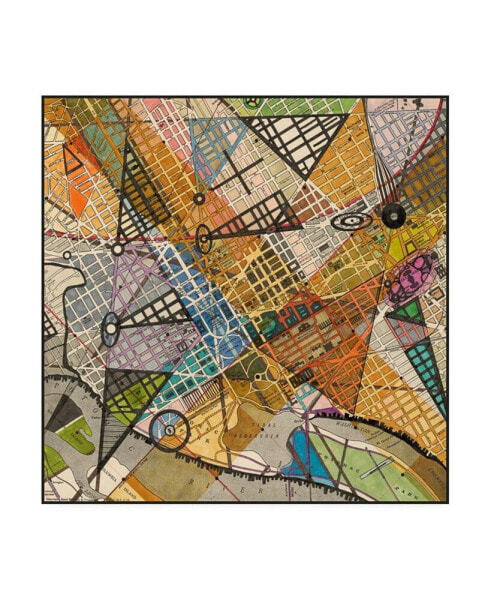 Nikki Galapon Modern Map of D.C. Canvas Art - 15" x 20"