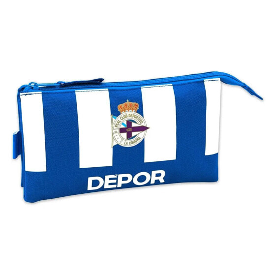 SAFTA Deportivo De La Coruña Triple Pencil Case