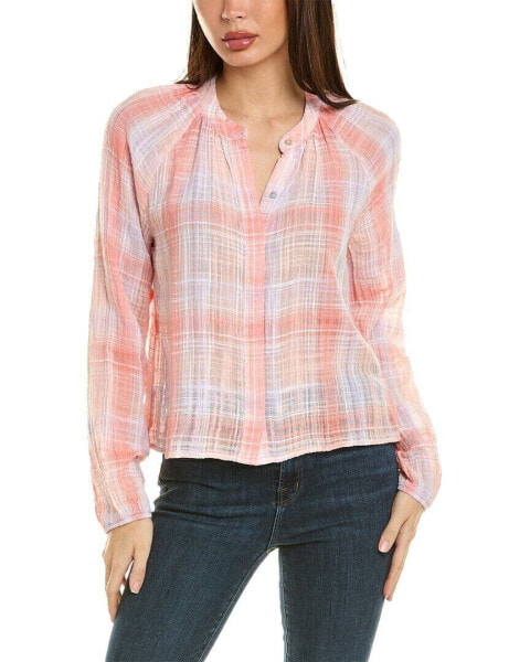 Bella Dahl Shirred Shirt Women's Red S