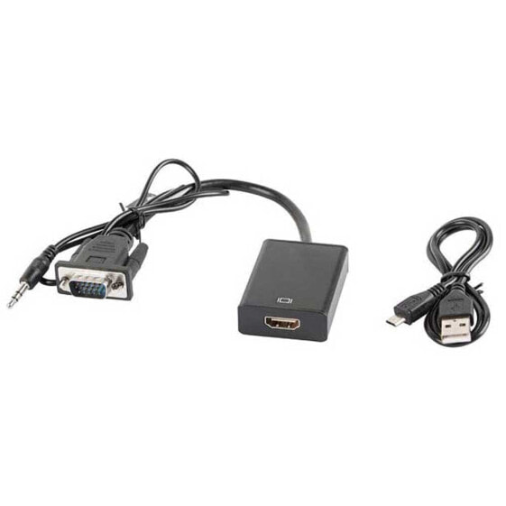 LANBERG AD-0021-BK HDMI To VGA/ jack adapter