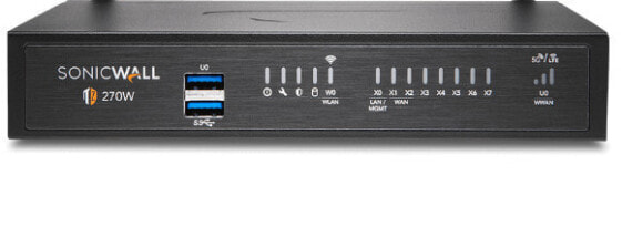 SonicWALL TZ270 - 2000 Mbit/s - 750 Mbit/s - 1000 Mbit/s - TCP/IP - UDP - ICMP - HTTP - HTTPS - IPSec - ISAKMP/IKE - SNMP - DHCP - PPPoE - L2TP - PPTP - RADIUS - Wired - 1000 Mbit/s