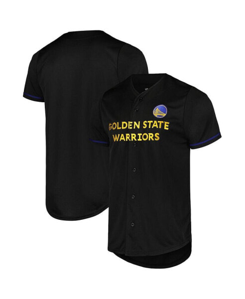 Men's Black Golden State Warriors Pop Baseball Jersey