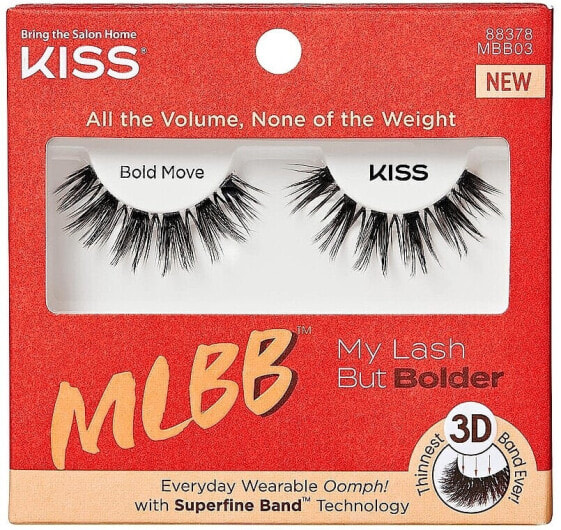 Kiss 3D Volume False Eyelashes MLB Bolder Bold Move