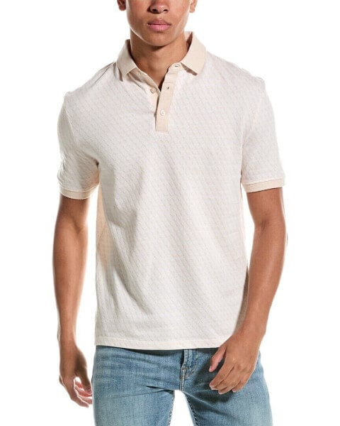 Truth Jacquard Polo Shirt Men's Beige L