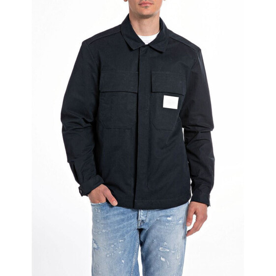 Куртка Replay M8383.000.84920 Overshirt из покрытого хлопка и нейлона 100% полиэстер