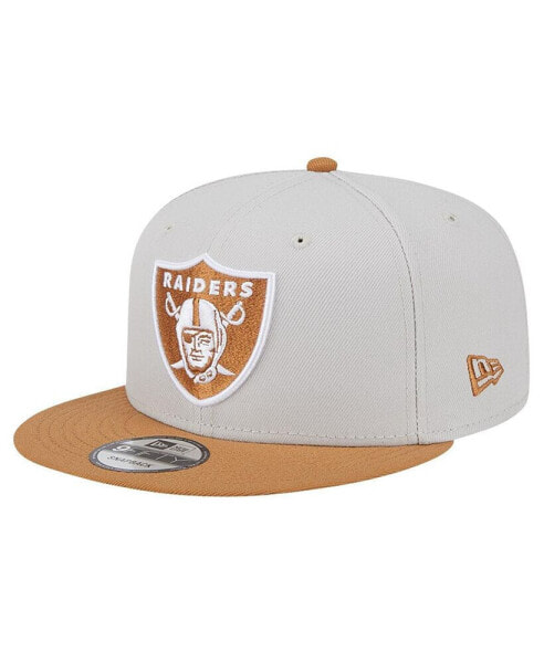 Men's Stone/Brown Las Vegas Raiders Two-Tone Color Pack 9FIFTY Snapback Hat