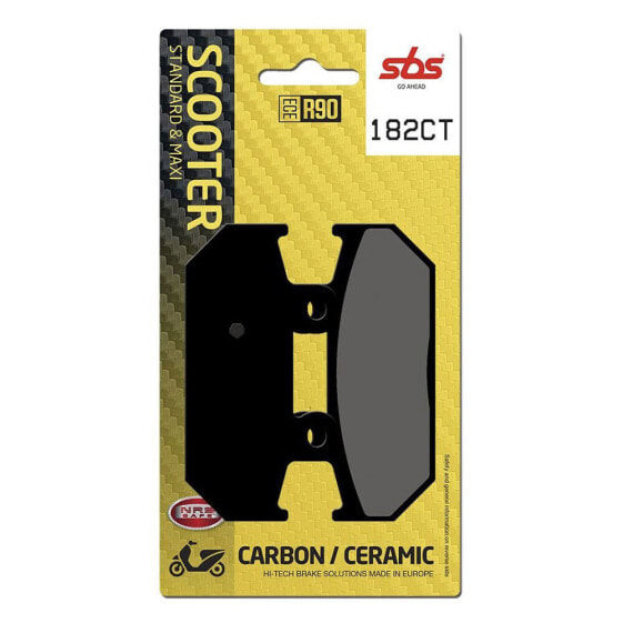 Тормозные колодки SBS Hi-Tech Scooter 182CT Carbon Ceramic Brake Pads.