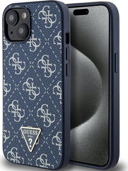 Guess Guess GUHCP15MPG4GPB iPhone 15 Plus / 14 Plus 6.7" niebieski/blue hardcase 4G Triangle Metal Logo