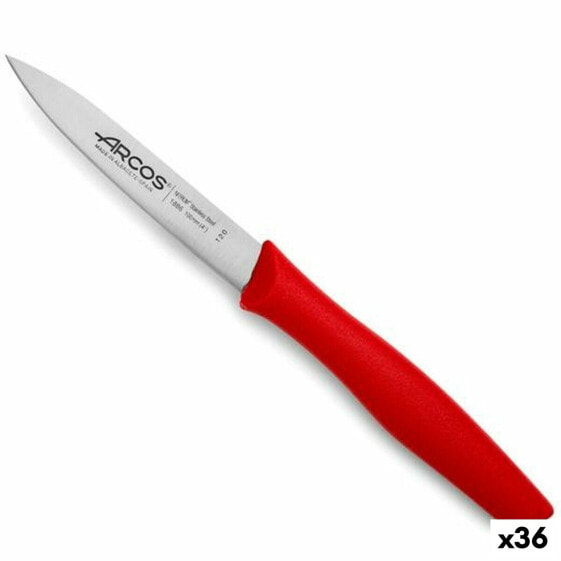 Нож Мондадор Arcos Красный Нержавеющая сталь полипропилен 10 cm (36 штук)