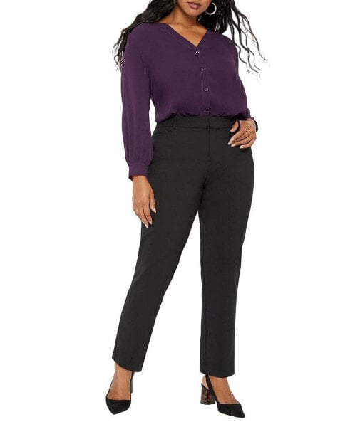 Plus Size Kady Fit Double-Weave Pant - 14, Black