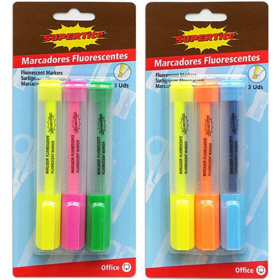 SUPERTITE 3 Transparent Markers Assorted