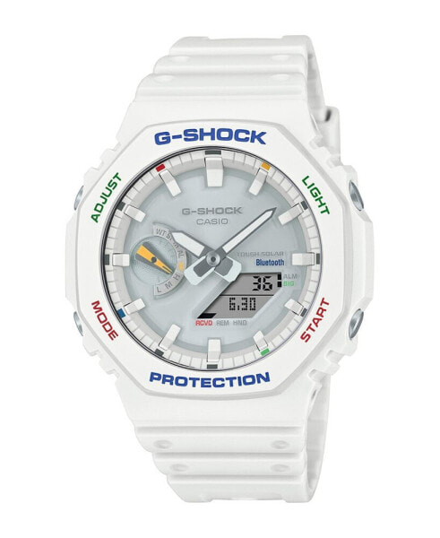 Men's Analog Digital White Resin Watch, 45.5mm, GAB2100FC-7A