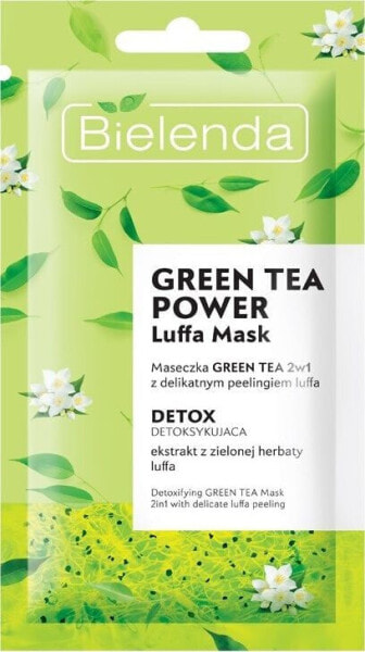 Bielenda Maseczka Green Tea Power 2w1 z peelingiem Luffa