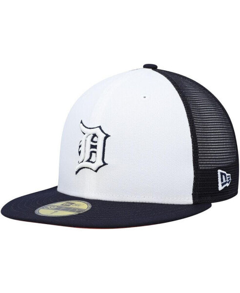 Men's White, Navy Detroit Tigers 2023 On-Field Batting Practice 59FIFTY Fitted Hat