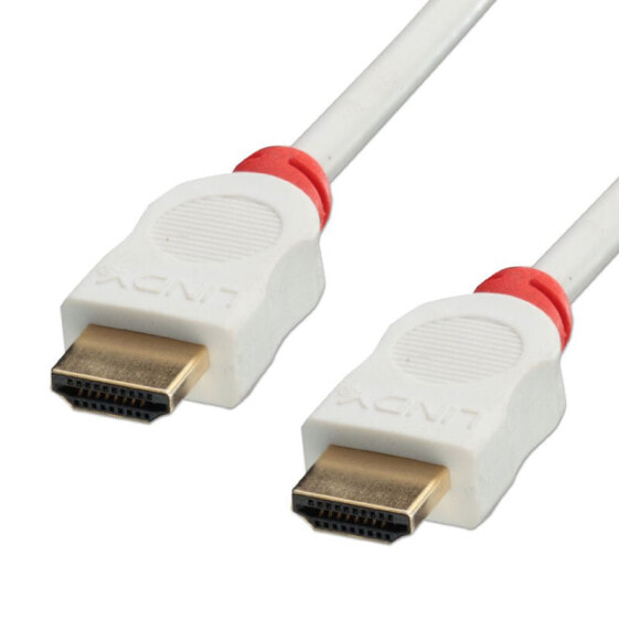 Lindy 41410 - 0.5 m - HDMI Type A (Standard) - HDMI Type A (Standard) - Red - White