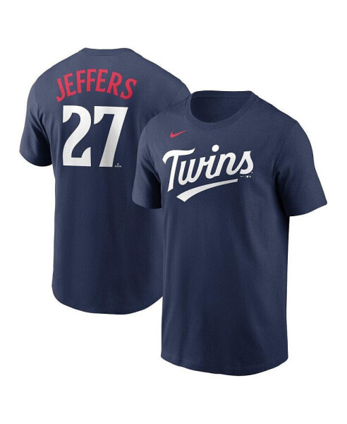 Men's Ryan Jeffers Navy Minnesota Twins Player Name and Number T-shirt