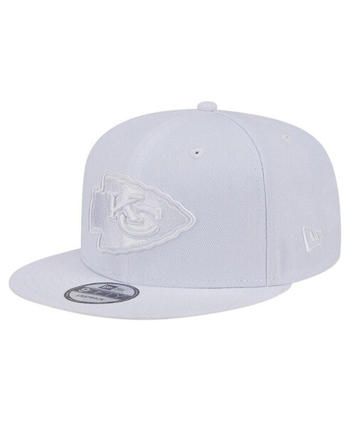 Men's Kansas City Chiefs Main White on White 9FIFTY Snapback Hat