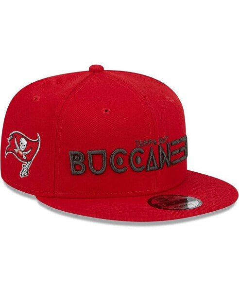 Men's Red Tampa Bay Buccaneers Word 9FIFTY Snapback Hat