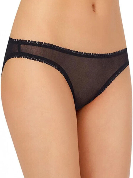 OnGossamer 289063 Intimate Apparel Mesh Low-Rise Bikini Panty, Black, Small