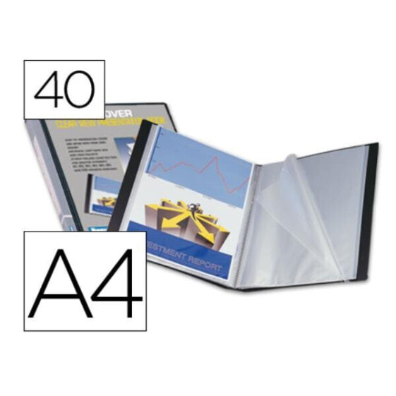 LIDERPAPEL Personalize folder 37735 40 kangaroo polypropylene covers DIN A4 customizable cover and spine