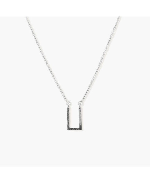 Sanctuary Project by U Shaped Thin Bar Necklace Silver