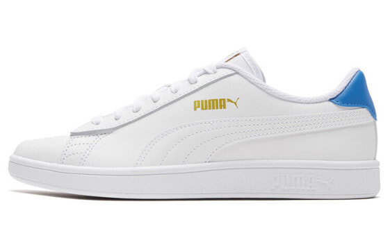 Кроссовки PUMA Smash V2 L бело-голубые 365215-18