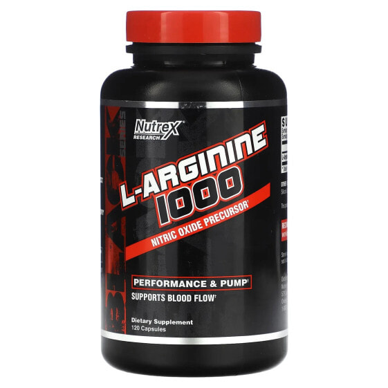 Black Series, L-Arginine 1000, 120 Capsules