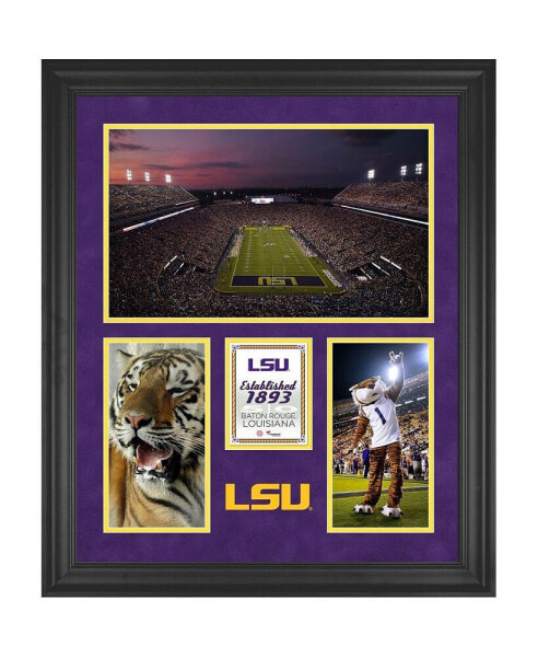 LSU Tigers Tiger Stadium Framed 20'' x 24'' 3-Opening Collage