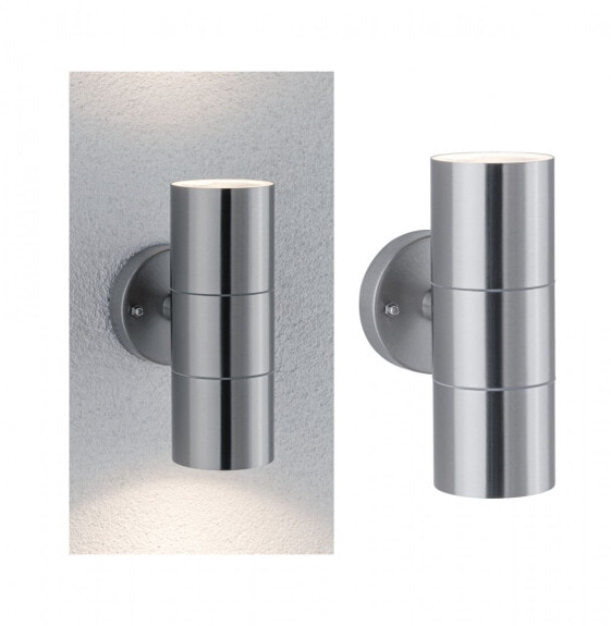 PAULMANN Flame - Outdoor wall lighting - Silver - Stainless steel - IP44 - Facade - I