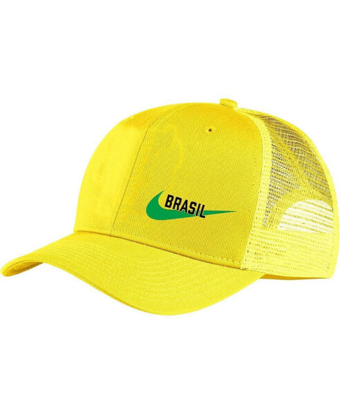 Men's Yellow Brazil National Team Classic99 Trucker Snapback Hat