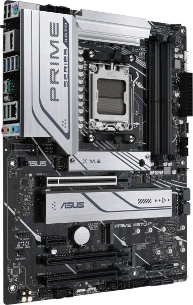 ASUS PRIME X670-P-CSM - AMD - Socket AM5 - AMD Ryzen 7 7th Gen - AMD Ryzen 9 7th Gen - Socket AM5 - DDR5-SDRAM - 128 GB