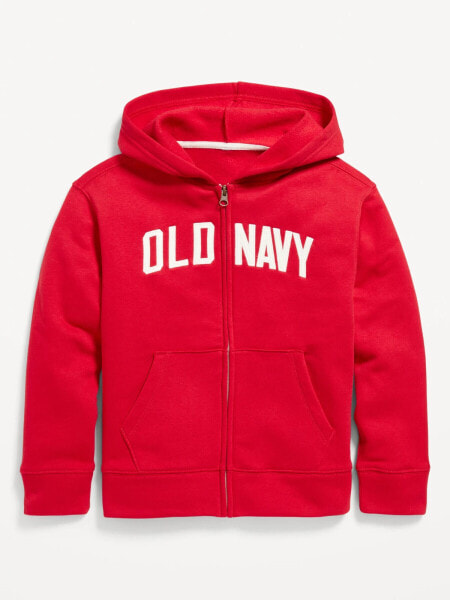 Logo-Graphic Zip-Front Hoodie for Boys