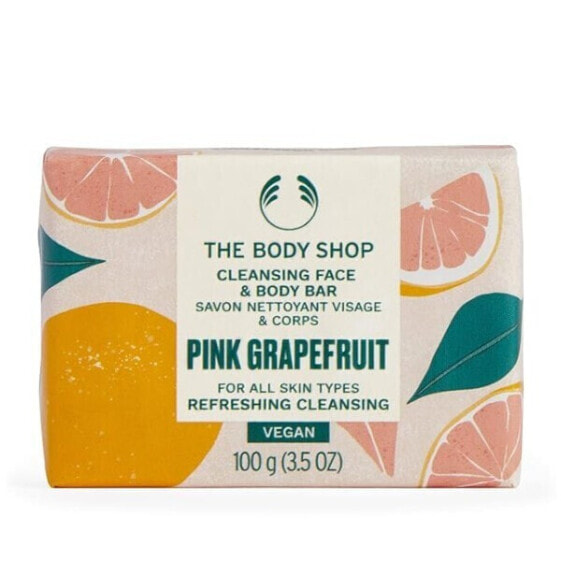 Solid soap for face and body Pink Grapefruit (Cleansing Face & Body Bar) 100 g