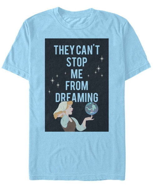 Disney Men's Cinderella Can't Stop Dreaming, Short Sleeve T-Shirt