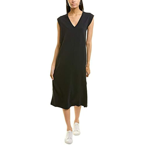 Платье средней длины Lilla P 274941 женское черное