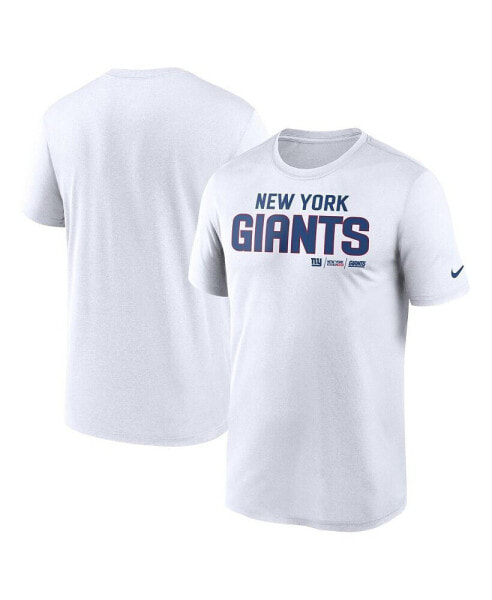 Men's White New York Giants Legend Community Performance T-shirt