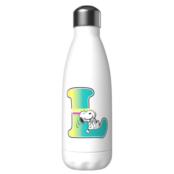 SNOOPY Letter L Customized Stainless Steel Bottle 550ml
