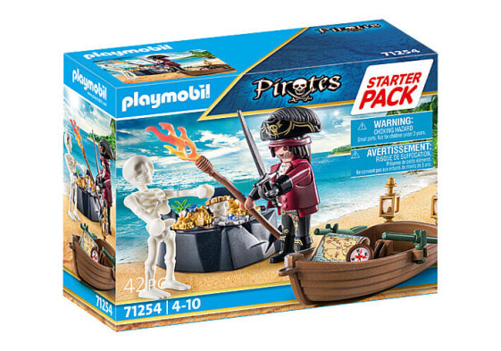 Игровой набор Playmobil Starter pack pirate with rowing boat 71254 Pirate Adventure (Пиратское приключение)