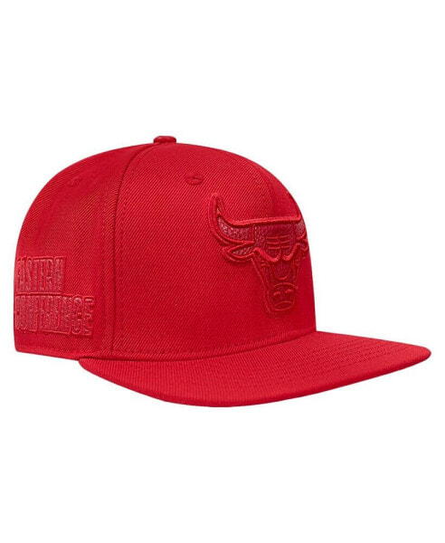Men's Red Chicago Bulls Triple Tonal Snapback Hat