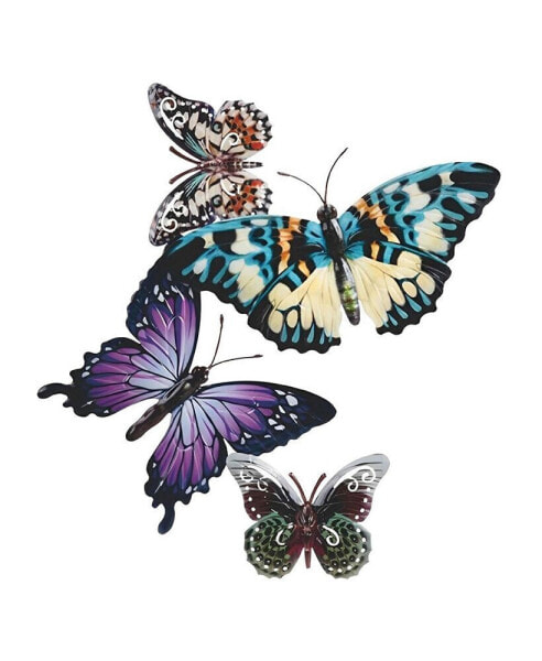 17.25"W Butterfly Wall Plaque Decor Home Decor Perfect Gift for House Warming, Holidays and Birthdays